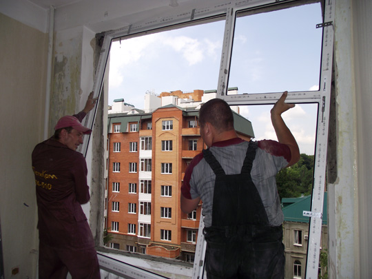 профессиональная установка пластиковых окон в доме Щербинка