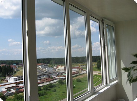 пластиковое окно балконное Щербинка