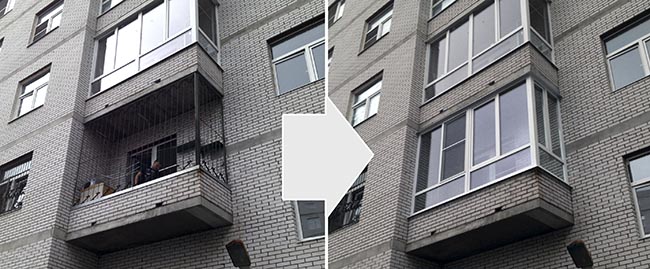 Остекление открытого балкона в Щербинка Щербинка