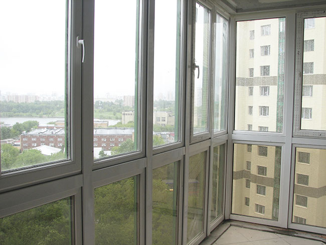 Остекление балкона в пол Щербинка